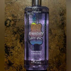 Gummy bear, sugar, crystals, and candied fruits body wash